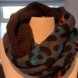 Leopard print infinity scarf